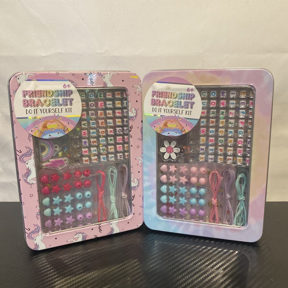 Friendship Bracelet Kit In Tin Case New Sealed #2 Different Tins‎
